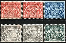 BAYERN  Dienstmarken Lot  -  gestempelt