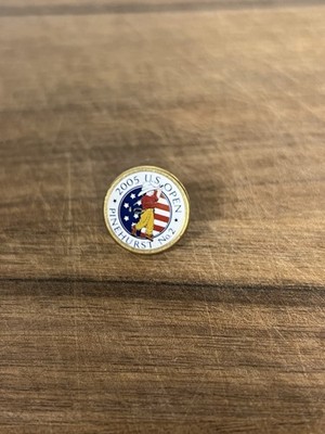 2005 US Open   Pinehurst No 2   Metal Stemmed Golf Ball Marker   Michael Campbel