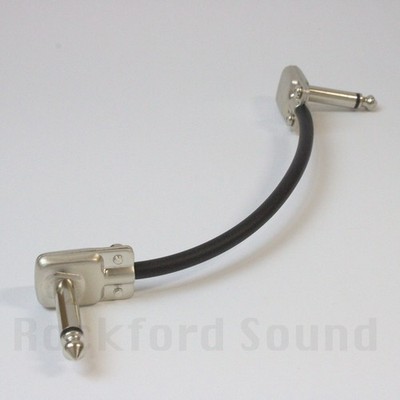 Mogami W2319 Low Profile Patch Cable, Right to Right, Nickel
