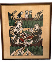 Sadao Watanabe Biblical Print - The Miraculous Draught Of Fishes 1975