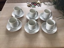 Rosenthal Studio Line Cupola Weiß Espresso Tassen/Untertassen 5+1 gratis