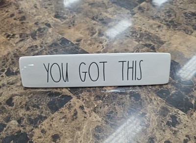 Rae Dunn YOU GOT THIS Office Desk Plaque Paperweight Emotional Support Success