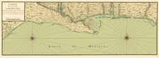 Historic Nautical Map - Gulf Coast Nautical Map - 1732 - Vintage Wall Art