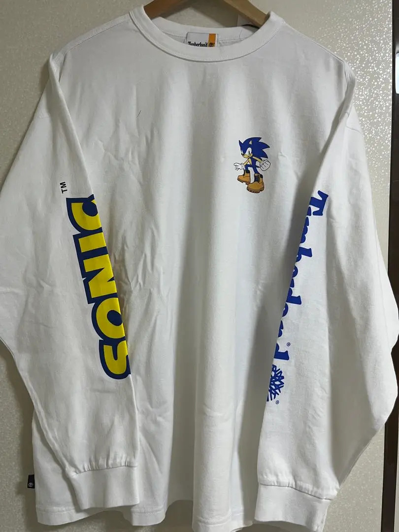 Timberland × Sonic Long Sleeve Black S Sonic the Hedgehog Shirt - Sonic Timberland Tee - FunnyT
