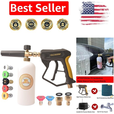 #ad Complete Pressure Washer Set: X 887 Gun with Foam Cannon 7 Nozzles amp; Adaptors $53.19
