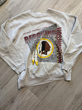 Hanes Activewear Washington Redskins NFL Gray Crewneck Sweatshirt Size L