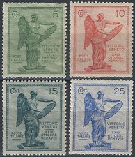 1921 Italia Victory 4v. bc MNH Saxon no. 119/22