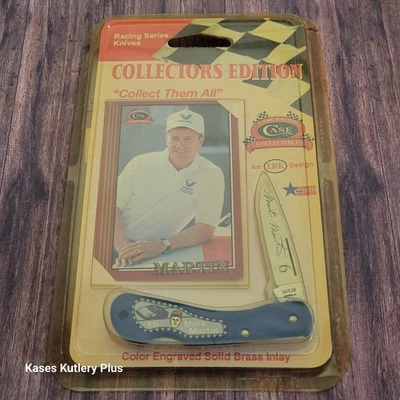 Case XX 059L SS Lockback Folding Pocket Knife USA 1992 Nascar Racing Mark Martin - Image 1 of 3