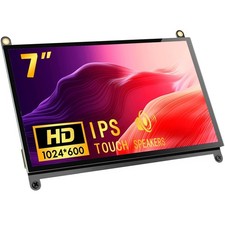 7 Inch Monitor Touch Screen for Raspberry Pi 1024X600 IPS FHD LCD Display USB...