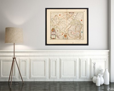 1640 Map Aragon Arragonia regnum Map|of The Kingdom of Aragon in Northern Spa...