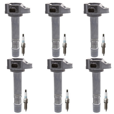 Denso 6 Ignition Coil 6 Iridium Spark Plugs Kit For Accord Crosstour MDX V6