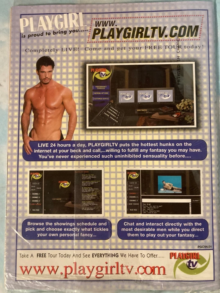 Playgirl Magazine, June 2000, Guys Posing Nude, Women's Interest, Cowboy Issue - Image 3 of 3