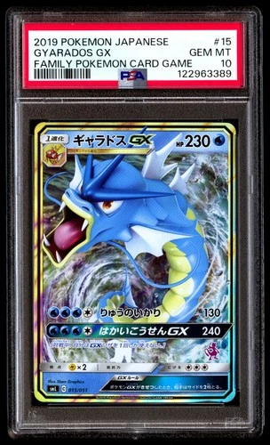 PSA 10 Gyarados GX 15 Pokemon Family Card Game Japanese 2019