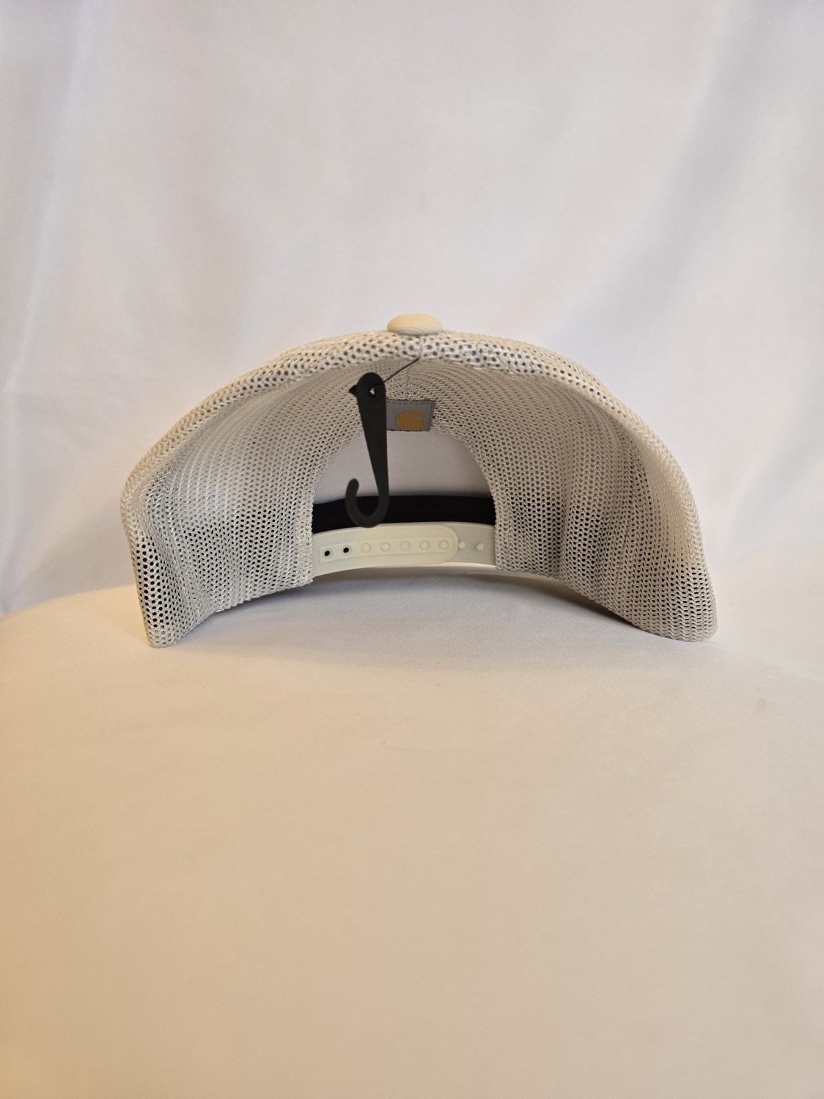 Carhartt RuggedFlex Twill Mesh Back Script Patch Cap Chalk One Size AH6738-M image 3