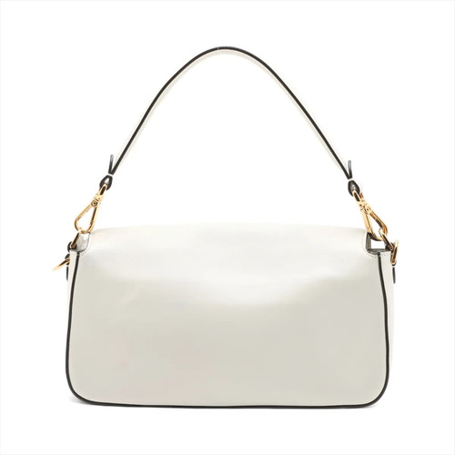 Fendi Multi-pocket baguette Leather 2 Way Shoulder Bag White 8BR808 - Bild 2 von 12