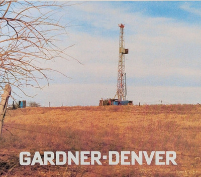 Vintage Gardner Denver Natural Gas Drilling Rig Oil Industry Magazine Print Ad