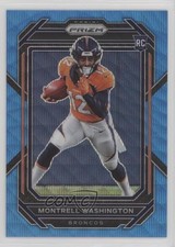 2022 Panini Prizm Rookies Blue Wave Prizm 49/199 Montrell Washington #356 1k0w