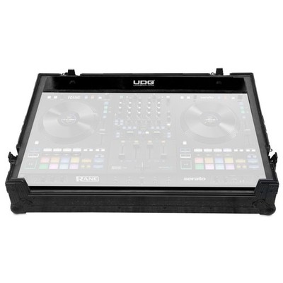 UDG Ultimate Flightcase Rane Four Black Plus Wheels (U91082BL) - DJ Controller