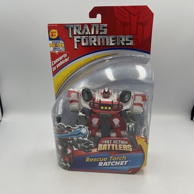 Transformers  RESCUE TORCH RATCHET Fast Action Battlers Autobot Hasbro 2007