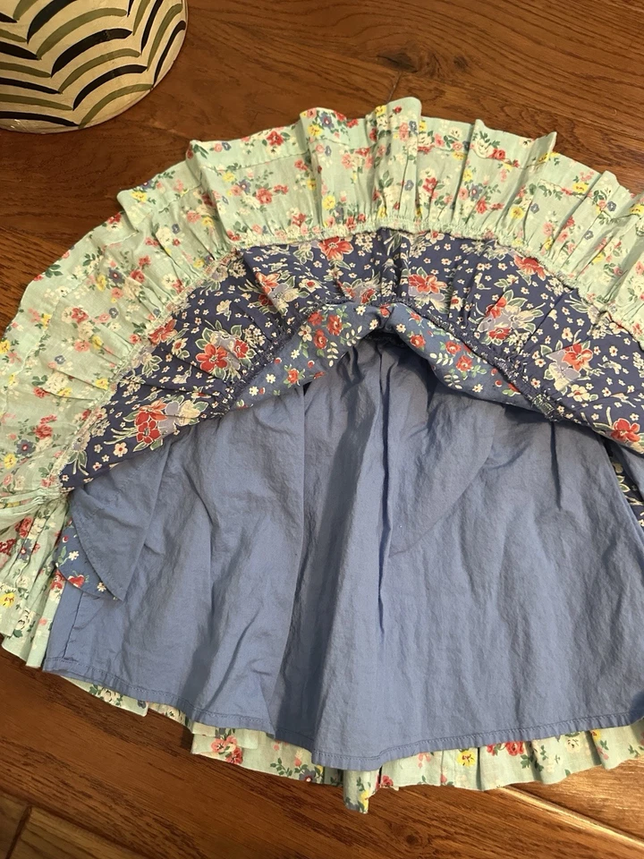Polo Country Ralph Lauren Falda Circular en Niveles Niñas Mezcla Floral Talla 8-10 $125 Foto 3 de 4