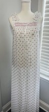 VTG nightgown Long Maxi Gown Floral Boho Cottagecore Prairie House Dress
