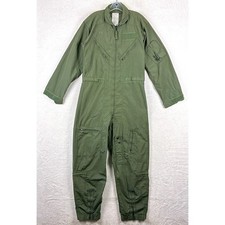 USAF Flyers Coveralls Mens 42L Green CWU-27/P Type 1 Fire Resistant Flight Suit