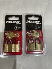 Qty 2 Packs (4 total) Master Lock 120T Padlock 3/4" NEW