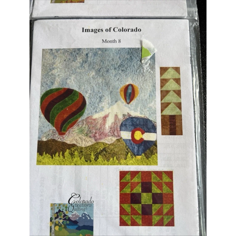 Lot 4 Quilt Patterns Mini, Landscape, Colorado, Improv - Image 3 of 4