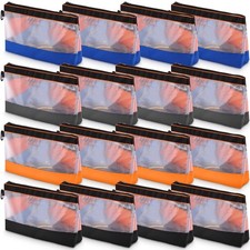 16 Pcs Zipper Clear Tool Bag Bulk Small Tool Bag, Heavy Duty Clear Pouch, Mul...