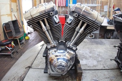03 HARLEY DAVIDSON TWIN CAM ENGINE MOTOR 100TH YEAR ANNIVERSARY W/ STATOR 