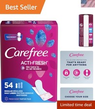 Acti-Fresh Body Shaped Regular Pantiliners, Fresh Scented, 54 Count Pack of 1...