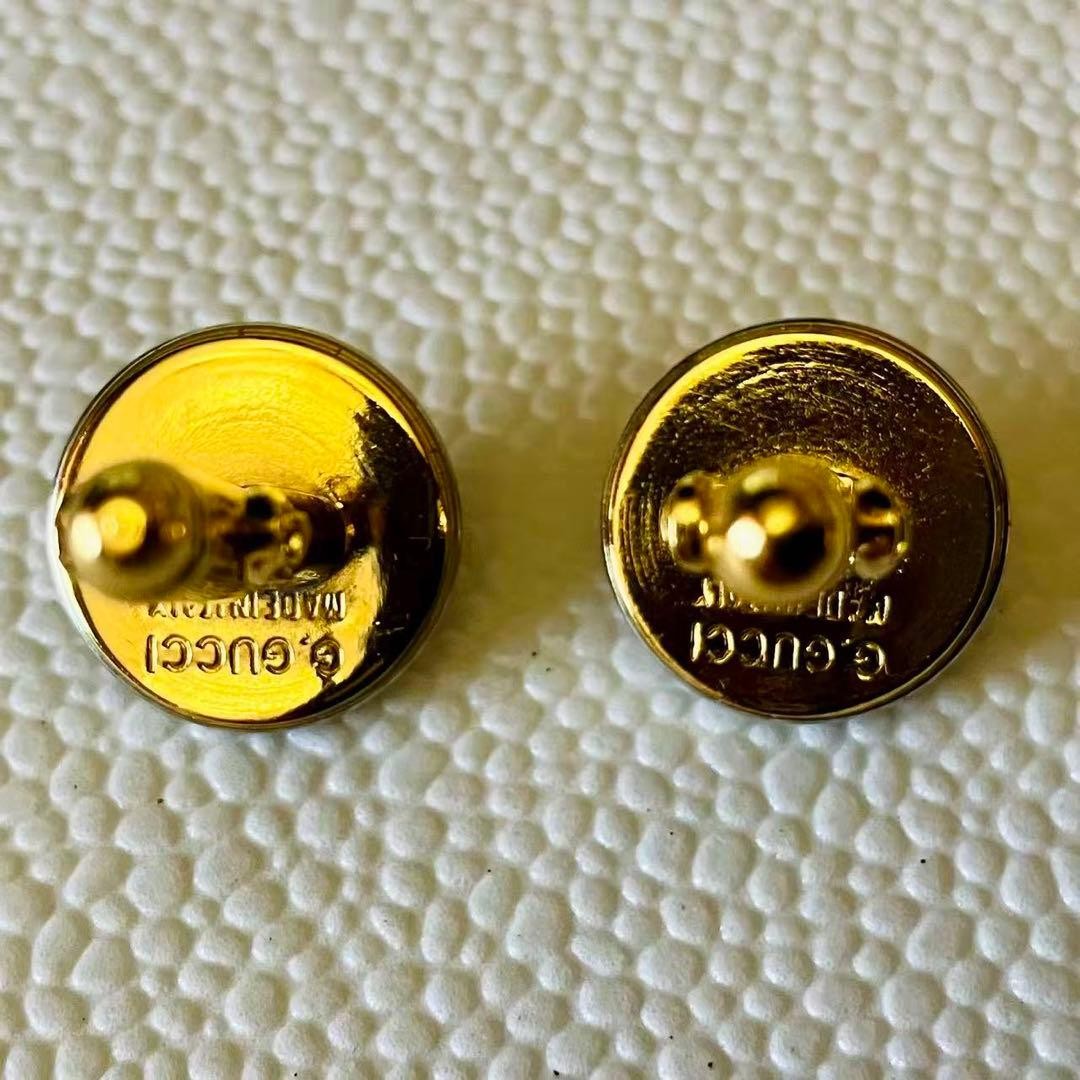 Gucci Old Interlocking Cufflinks Gold Silver GG L… - image 3