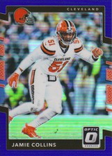 2017 Donruss Optic Football Trading Card Purple #78 Jamie Collins 18/50