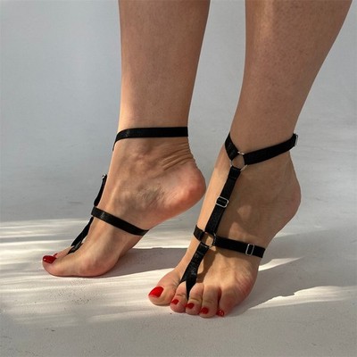Band Bandage Anklet Bracelet for Women High Heel Summer Barefoot Ankle Sandals