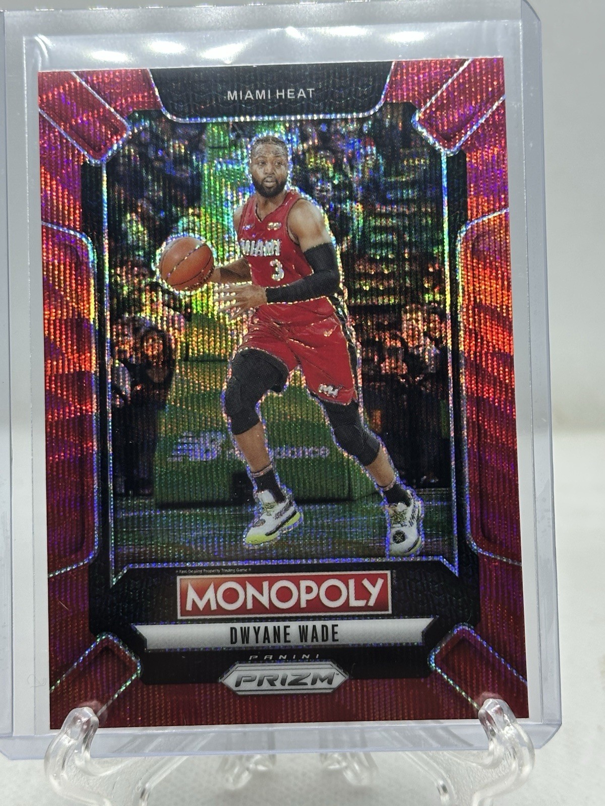 2024-25 Prizm Monopoly Legend Dwayne Wade #LEG10 Red Wave Heat