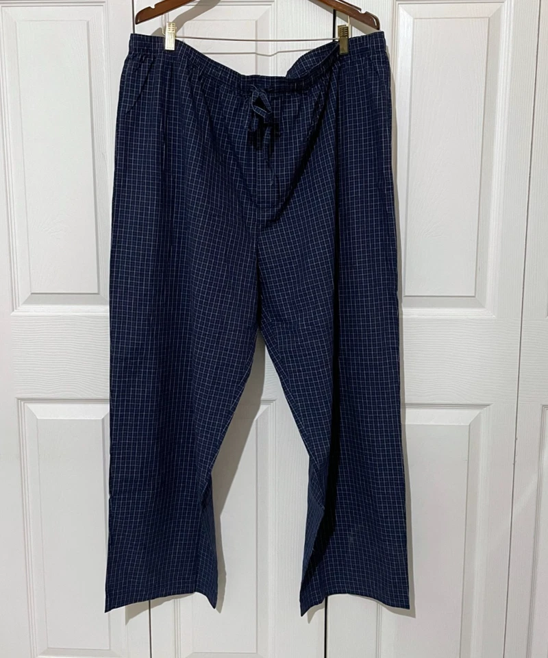 Conjunto de pijama para hombre Stafford SleapWear ajuste regular azul tattersall talla XXL Foto 2 de 4