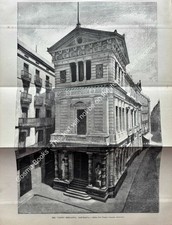 1882 : THE CASINO MERCANTIL, BARCELONA. TIBERIO SABATER, ARCHITECT. AN ORIGINAL