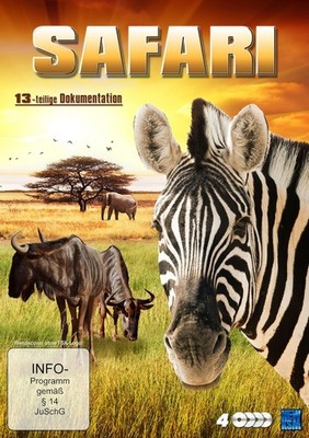 Naturdoku Safari 3D [4 DVDs] BOX   Tierdokumentation, 3D Erlebnis, Naturfilm
