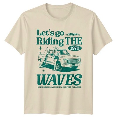 Lets Go Riding The 1970 Waves Long Beach Kalifornien Surfen Lifestyle Herren Damen