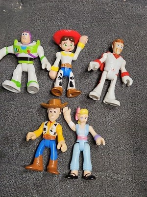 5 Disney Toy Story Imaginext Buzz Woody Bopeep Jessie & Duke
