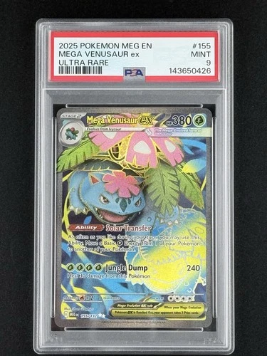 Mega Venusaur ex 155/132 Me01: Mega Evolution Holo PSA 9