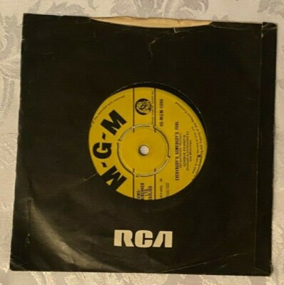 CONNIE FRANCIS SOMEBODYS SOMEBODYS FOOL 7'' VINYL