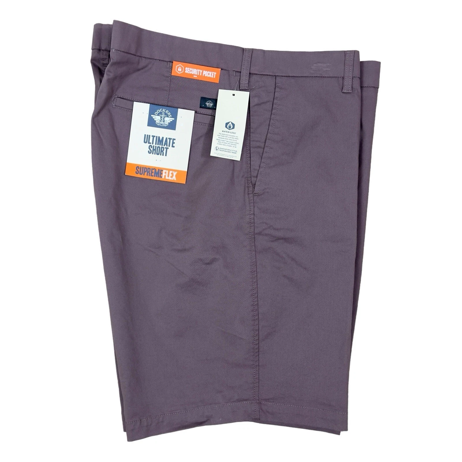 Dockers Ultimate Short Supreme Flex Foncé Poussière Rose Sécurité Chino Hommes 42