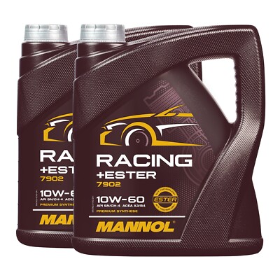 8 (2x4) Liter MANNOL Racing+Ester 10W-60 API SN/SM/CF