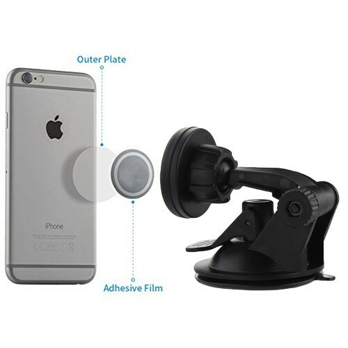 Für iPhone - Windschutzscheibe Armaturenbrett Magnet Saugnapf Ständer Auto Halterung Halter - Bild 3 von 5