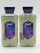 Bath Body Works Shower Gel WICKED VANILLA WOODS - Set of 2