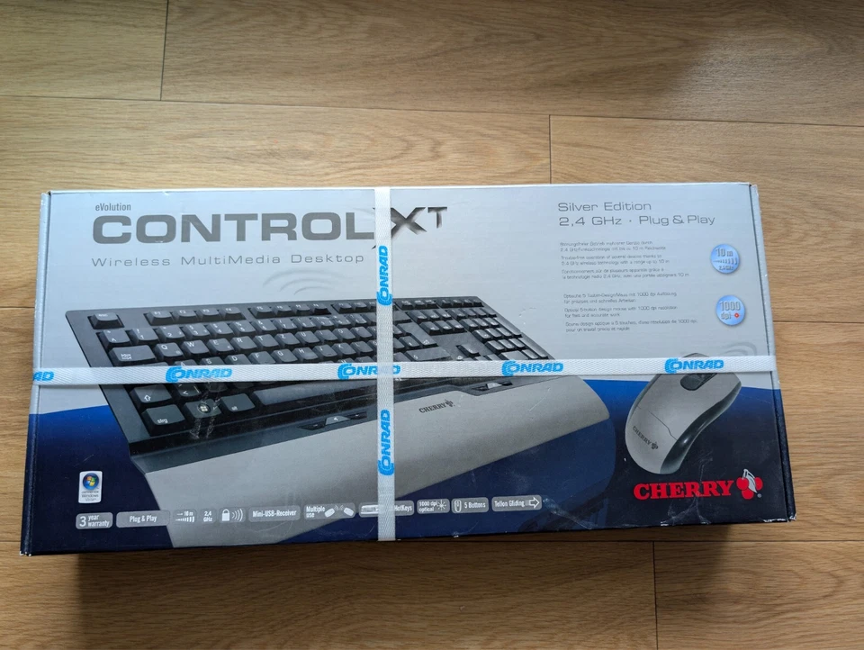 Cherry eVolution CONTROL  XT Wireless Media Desktop Kabellose Tastatur + Maus