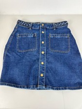 Harper Woman  s Size M Blue Denim Skirt -3326