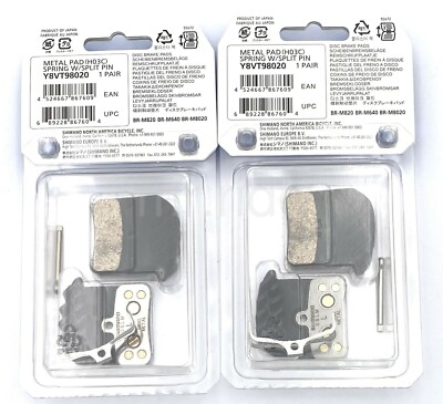 Shimano SAINT ZEE Metal 4-Piston Brake Pads H03C W/ Spring+Fin