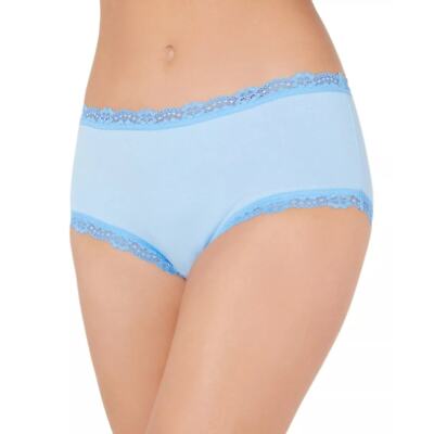 Jenni Lace Trim Hipster Underwear Panties Pale Blue Ink NWT Plus Size XXXL